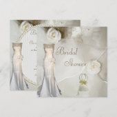 Chic Vintage Trouwjurk Vrijgezellenfeest Kaart (Voorkant / Achterkant)