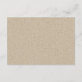 Chic Violet Paars Floral Leafy Wedding Reception Informatiekaartje (Achterkant)