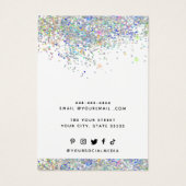 Chic Voeg je Logo Ketting oorbellen display Kaart (Achterkant)