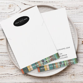 Chic Voeg Je Logo Sieraden Displaykaart Toe Visitekaartje