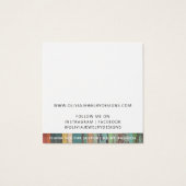 Chic Voeg je Logo Stud Earring Display Kaart (Achterkant)