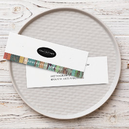 Chic Voeg Jouw Logo Toe Oorbel Displaykaart Mini Visitekaartjes