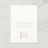 Chic Voeg Logo Blush Roze lederen voorscherm toe Visitekaartje (Achterkant)