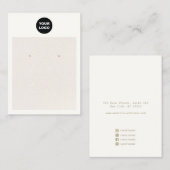 Chic Voeg Logo Blush Roze lederen voorscherm toe Visitekaartje (Voorkant / Achterkant)