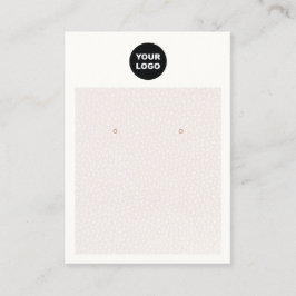 Chic Voeg Logo Blush Roze lederen voorscherm toe Visitekaartje