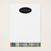 Chic Voeg uw Logo Earring Display Kaart (Voorkant)