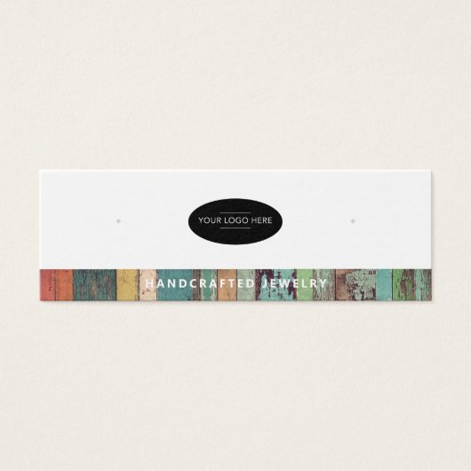 Chic Voeg uw Logo Earring Display Kaart (Voorkant)