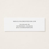 Chic Voeg uw Logo Earring Display Kaart (Achterkant)