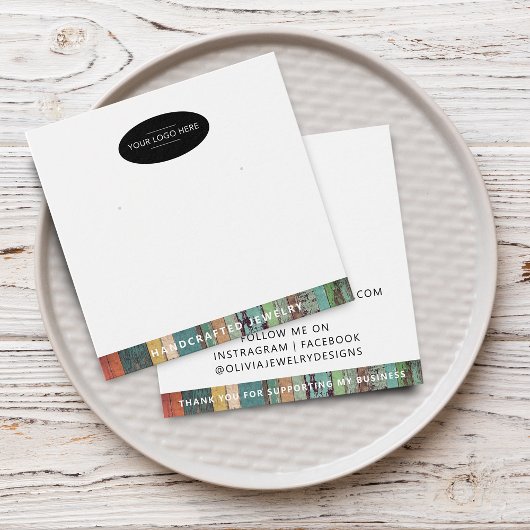 Chic Voeg uw Logo Earring Display Kaart