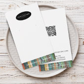 Chic Voeg uw Logo QR Code Oorbel Display Kaart