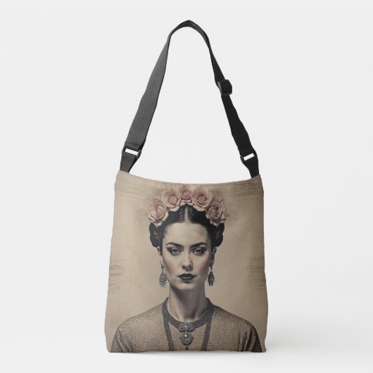 Chic voor de moderne avonturier Frida Kahlo Crossbody Tas (Voorkant)