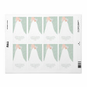 Chic Vrijgezellenfeest Bleek groen retouradres Etiket (Full Sheet)