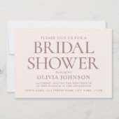 Chic Vrijgezellenfeest Fototypografie Bord Roze Kaart (Voorkant)