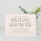 Chic Vrijgezellenfeest Fototypografie Bord Roze Kaart (Staand voorkant)