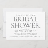 Chic Vrijgezellenfeest Fototypografie Grijs Wit Kaart (Voorkant)