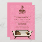 Chic-Vrijgezellenfeest Kaart (Voorkant / Achterkant)