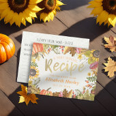 Chic Vrijgezellenfeest Recipe Autumn Herfst Maple  Uitnodiging Briefkaart