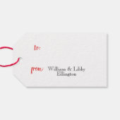 CHIC "Vrolijk kerstfeest" Kerst/Feestdagen CADEAU  Cadeaulabel (Achterkant Horizontaal)