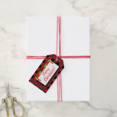 CHIC "Vrolijk kerstfeest" Kerst/Feestdagen CADEAU  Cadeaulabel (Met Touw)