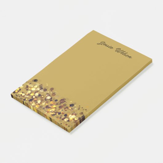 Chic vrouwelijk luxe lijst met naam post-it® notes (Schuin)