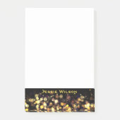 Chic vrouwelijk zwart goud lijst genaamd post-it® notes (Voorkant)