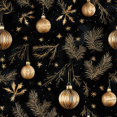 Chic watercolor gold and black festive monogram medium cadeauzakje