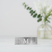 Chic Watercolor met Monogram Mini Visitekaartje (Staand voorkant)
