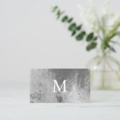 Chic Watercolor met Monogram Visitekaartje (Staand voorkant)