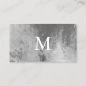 Chic Watercolor met Monogram Visitekaartje (Voorkant)