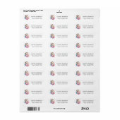 Chic Watercolor Nagelsalon Etiket (Full Sheet)