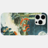 Chic Watercolor Woestijn Maan | Monogram  Case-Mate iPhone Case (Achterkant (horizontaal))