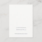 Chic Waterlily Floral Sketch Stud die beeldscherm  Visitekaartje (Achterkant)