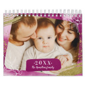 Chic Waterverf aangepaste foto 2022-reeks Kalender (Hoes)