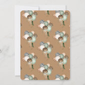 Chic Waterverf Animal Print Balloons 1st Kaart (Achterkant)