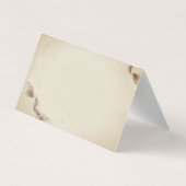 Chic Waterverf Autumn Flowers Hartelijk dank Visitekaartje (Achterkant)