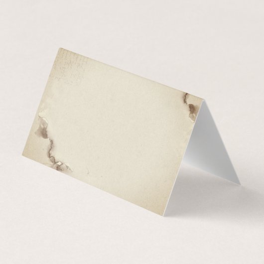 Chic Waterverf Autumn Flowers Hartelijk dank Visitekaartje (Achterkant)