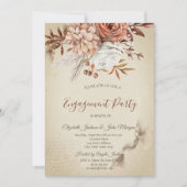 Chic Waterverf Autumn Flowers Kaart (Voorkant)