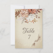 Chic Waterverf Autumn Flowers Kaart (Voorkant)