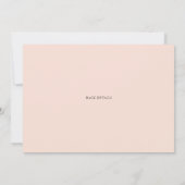 Chic Waterverf Black Lace Floral Lingerie Party Kaart (Achterkant)