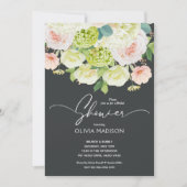 Chic Waterverf Blush Pink Floral Vrijgezellenfeest Kaart (Voorkant)