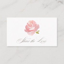 Chic Waterverf Blush Pink Rose Referral