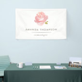 Chic Waterverf Blush Pink Rose Spandoek (Beurs)
