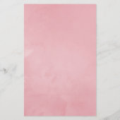 Chic Waterverf Blush roze roze prijzen & services Flyer (Achterkant)