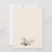 Chic Waterverf Boho Flowers Vrijgezellenfeest Kaart (Achterkant)