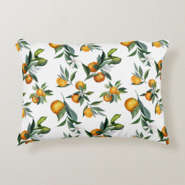 Chic Waterverf Citrus Print Accent Kussen