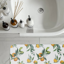 Chic Waterverf Citrus Print Badmat