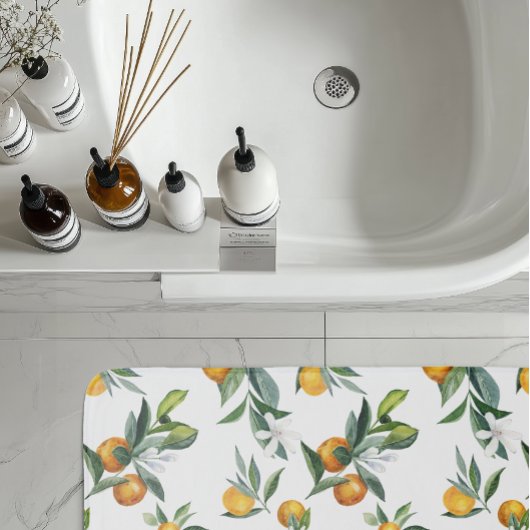 Chic Waterverf Citrus Print Badmat