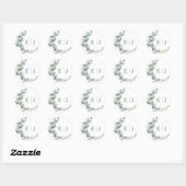 Chic Waterverf Eucalyptus Huwelijks Envelope Zegel (Vel)
