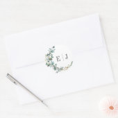 Chic Waterverf Eucalyptus Huwelijks Envelope Zegel (Envelop)