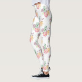 Chic Waterverf Floral Arrangement Leggings (Links)
